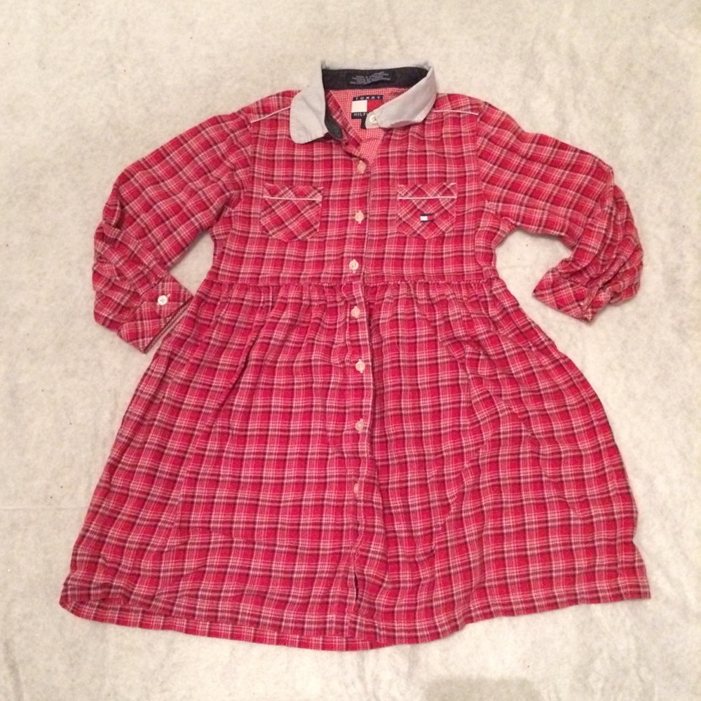 Girls button down dress